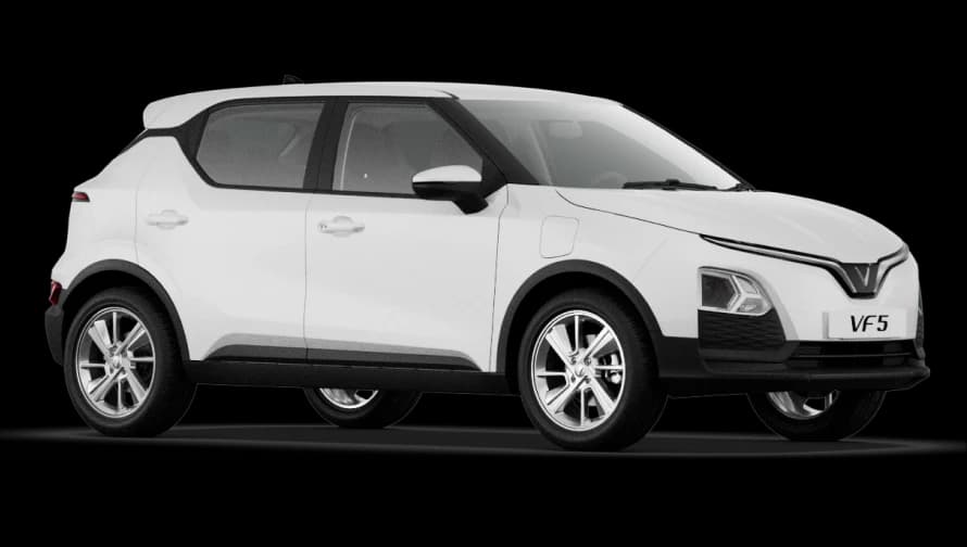 VinFast VF 5 Trắng, góc trước bên trái